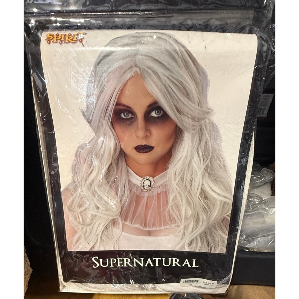 Spirit Halloween Supernatural White Wig